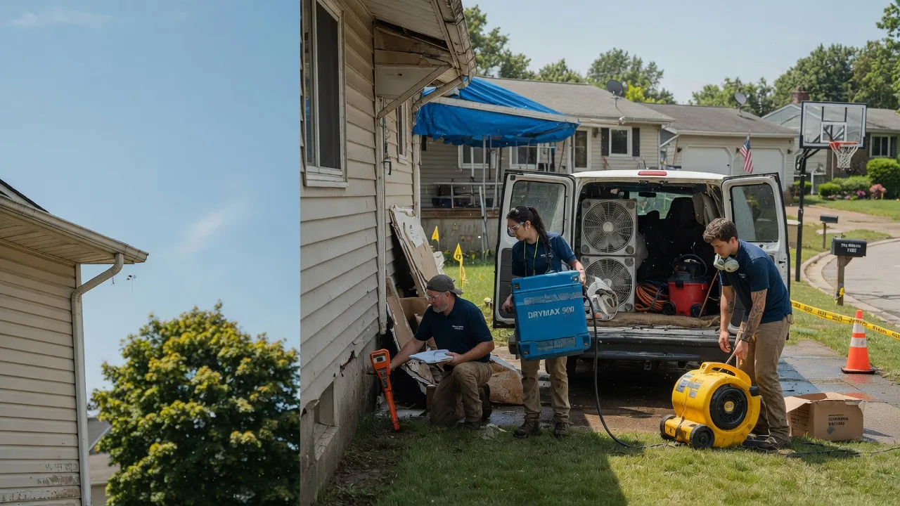 Ceiling Leak Cleanup in Columbia Station, OH near me